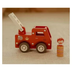 Houten Brandweerwagen met Poppetje FSC><noscript><img width=