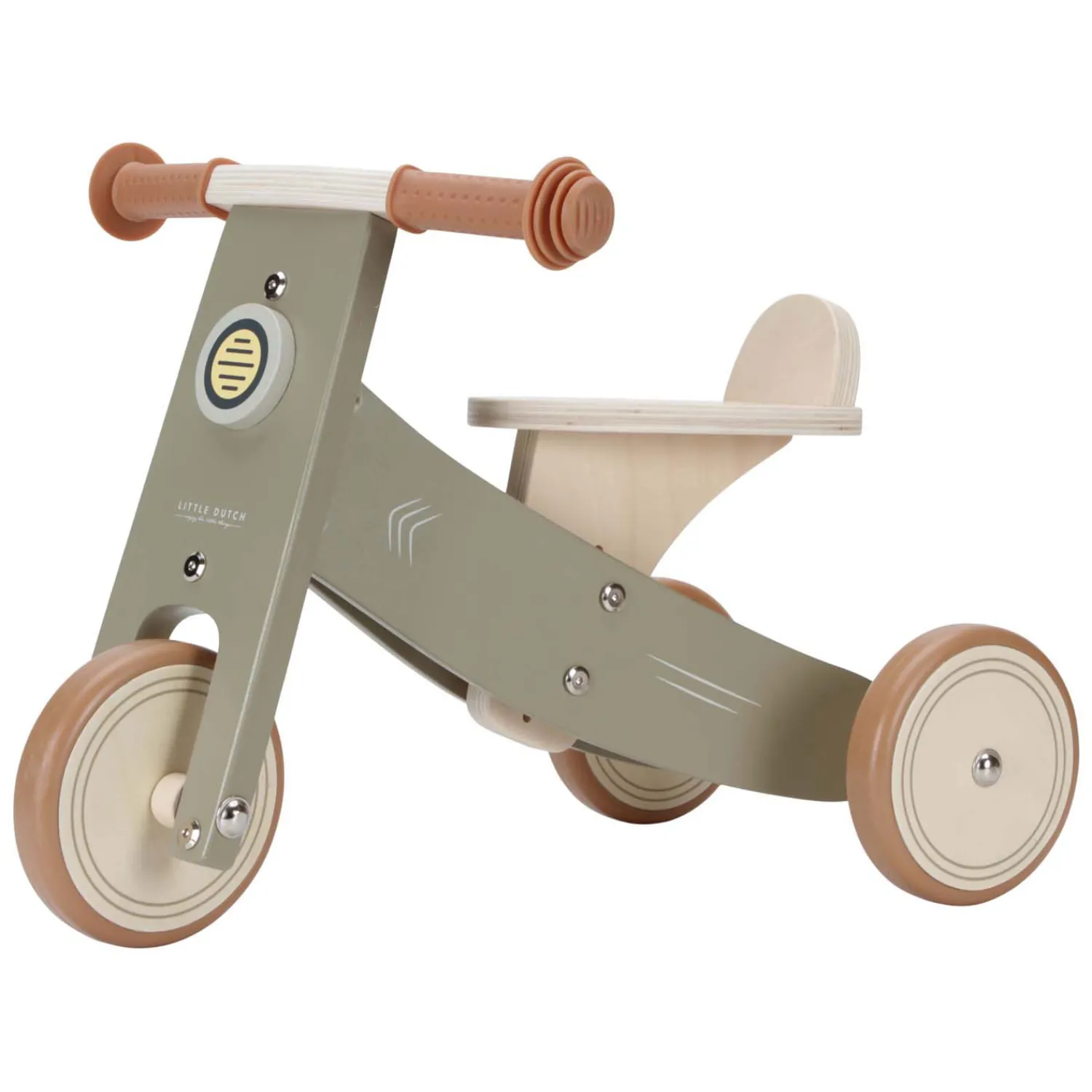 Houten Driewieler Olive FSC>Little Dutch Outlet