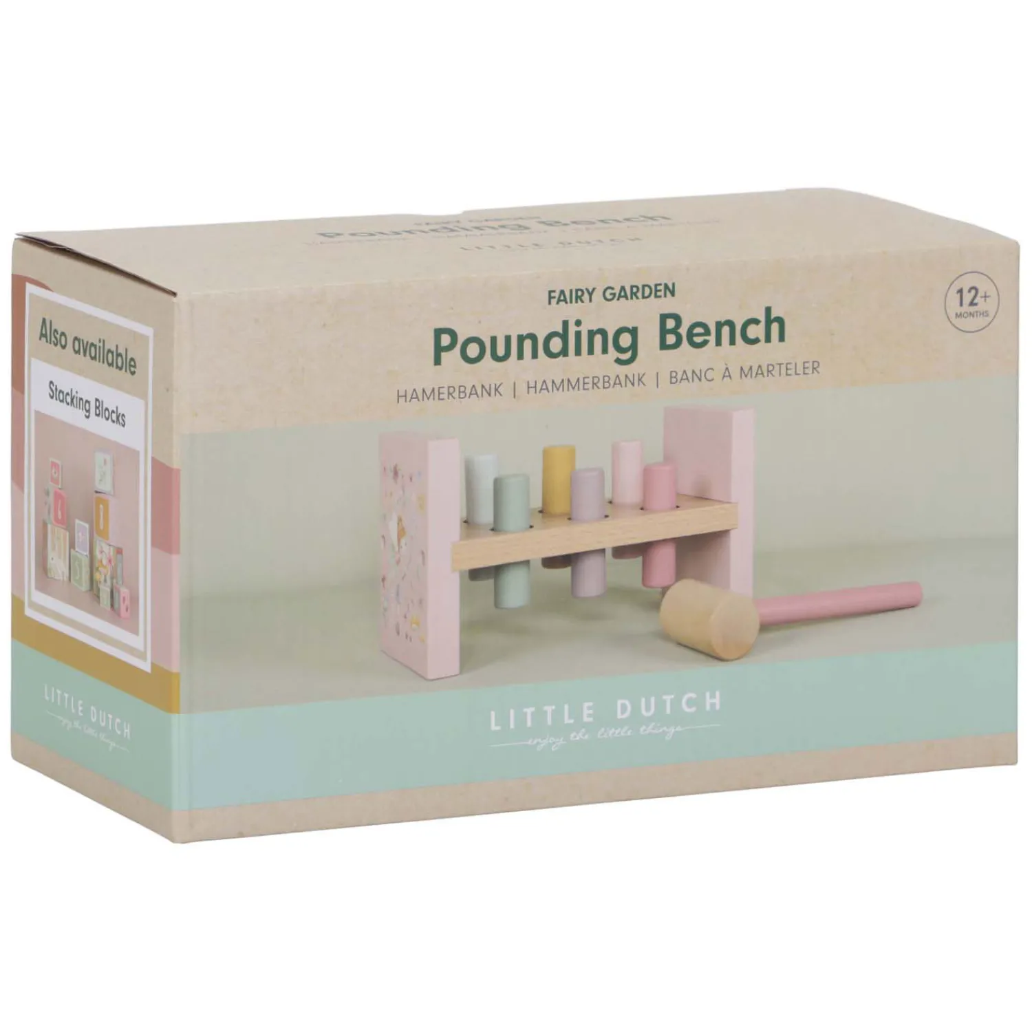 Houten Hamerbank Fairy Garden FSC, 8dlg.-Little Dutch Online