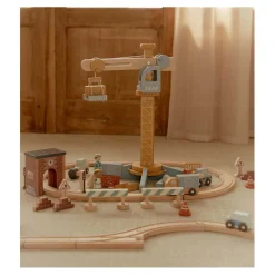 Little Dutch Houten Kraan set met Treinbaan FSC Outlet
