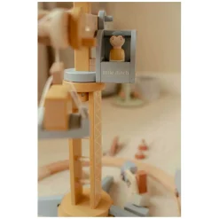 Little Dutch Houten Kraan set met Treinbaan FSC Outlet