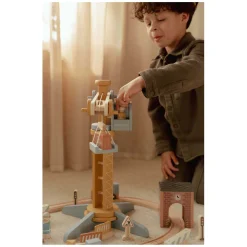 Little Dutch Houten Kraan set met Treinbaan FSC Outlet