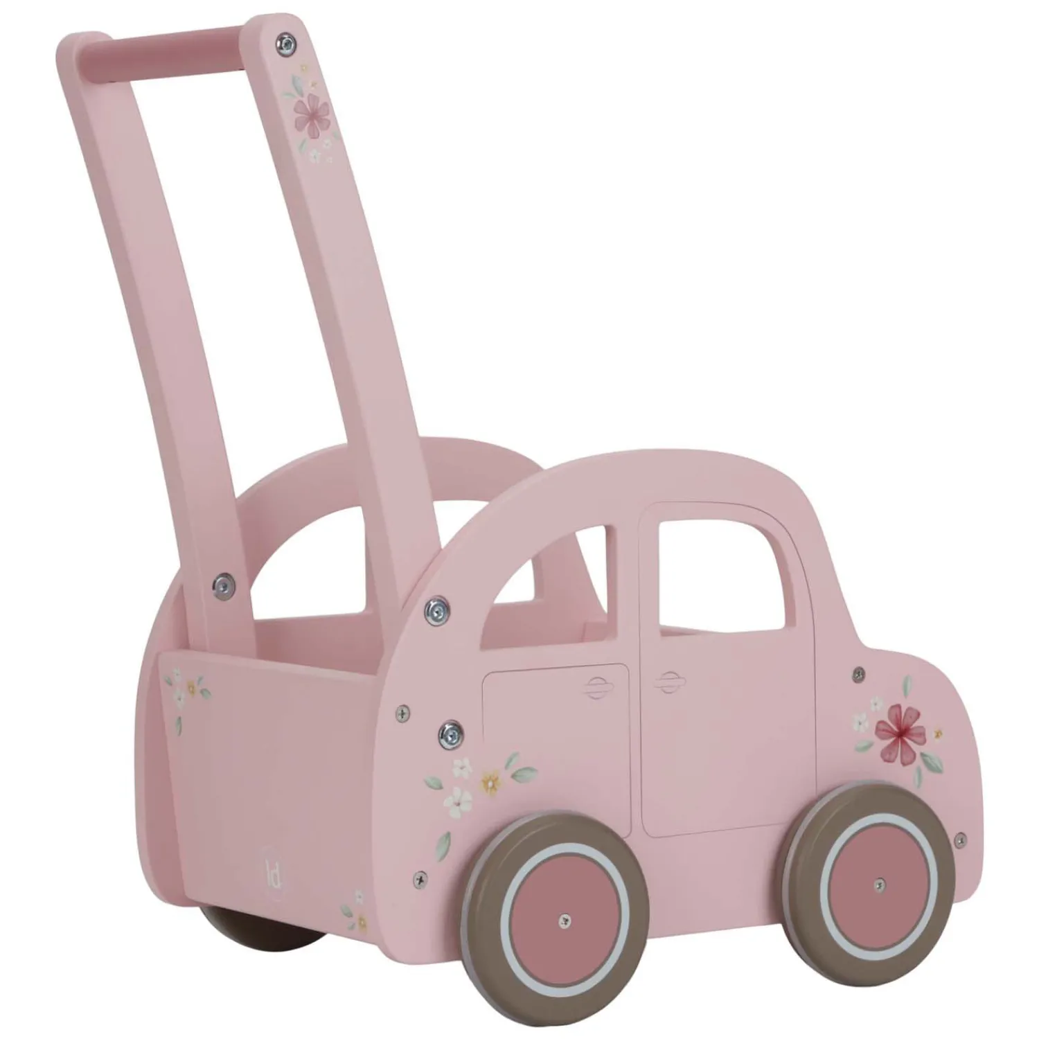 Houten Loopwagen Roze FSC>Little Dutch Outlet