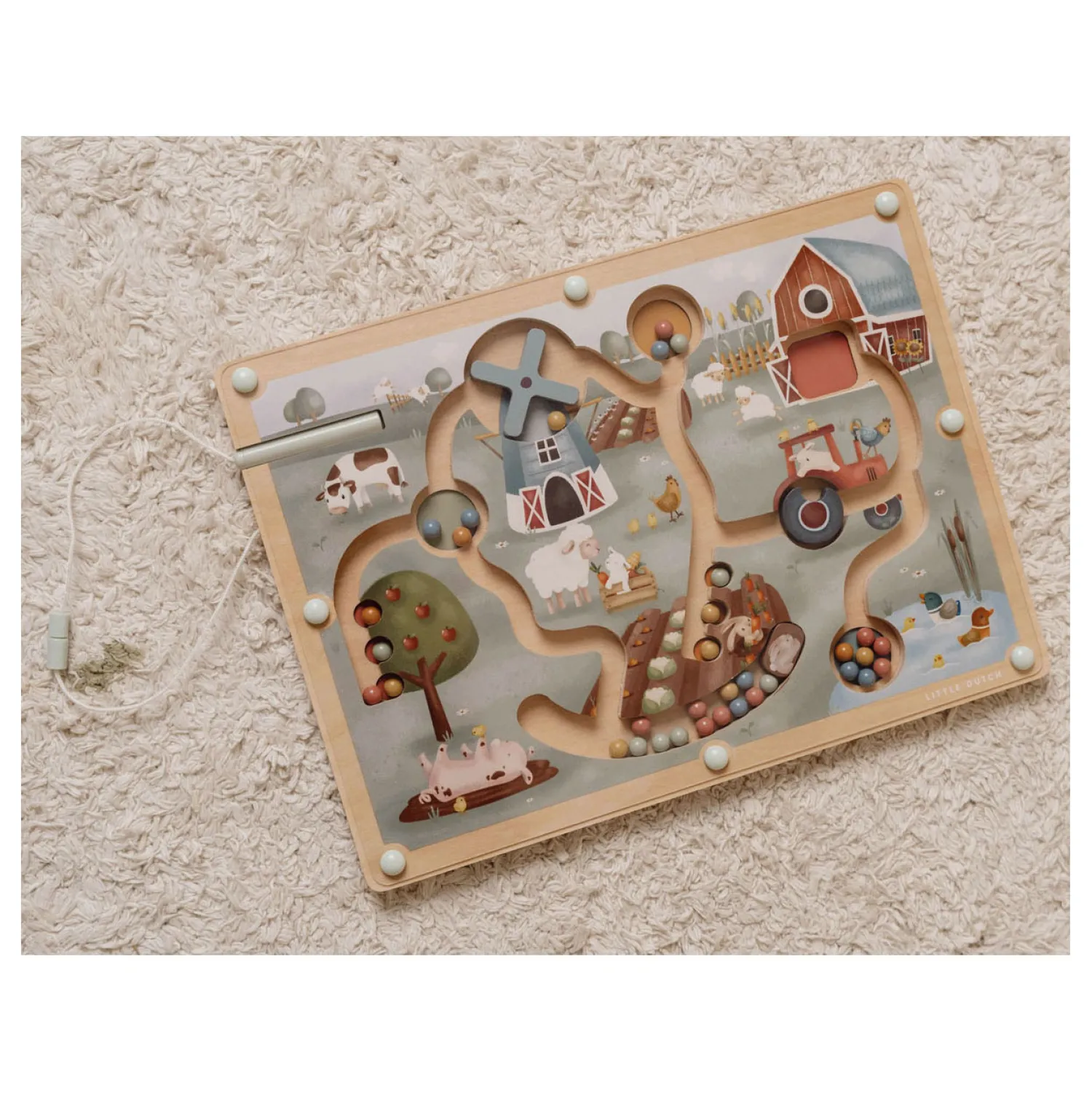 Houten Magnetische Doolhof Little Farm>Little Dutch Best