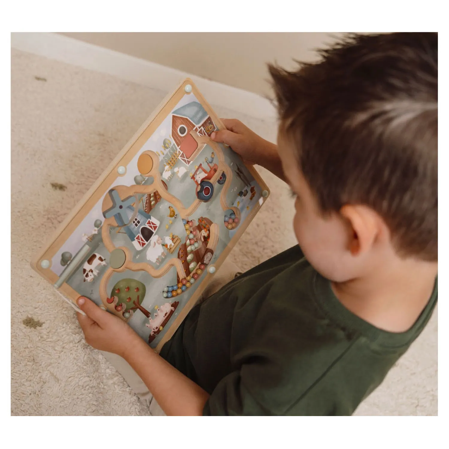 Houten Magnetische Doolhof Little Farm>Little Dutch Best