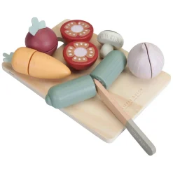 Houten Snijset Groenten, 15dlg.-Little Dutch Best