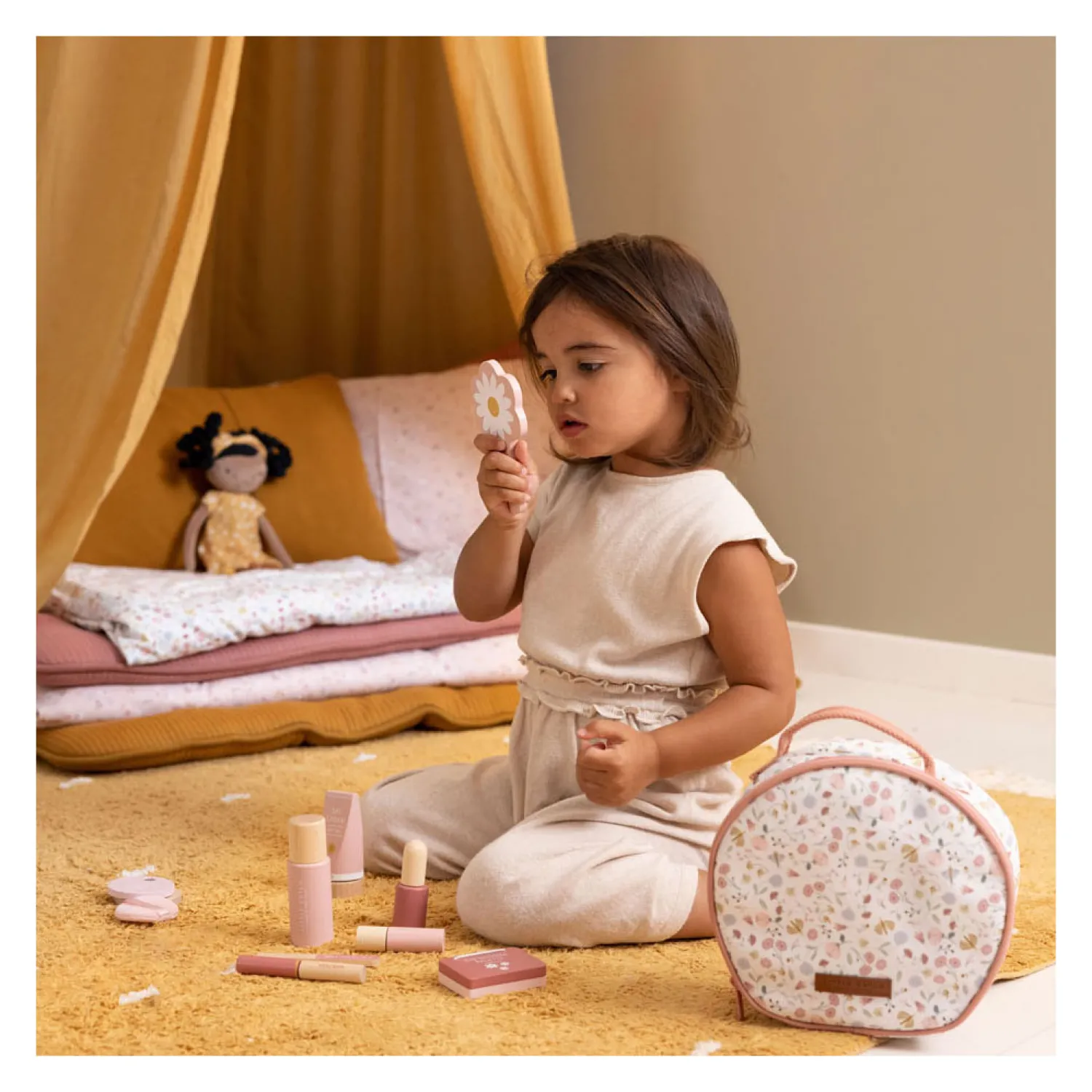 Little Dutch Houten Speel Make-up in Tas FSC New