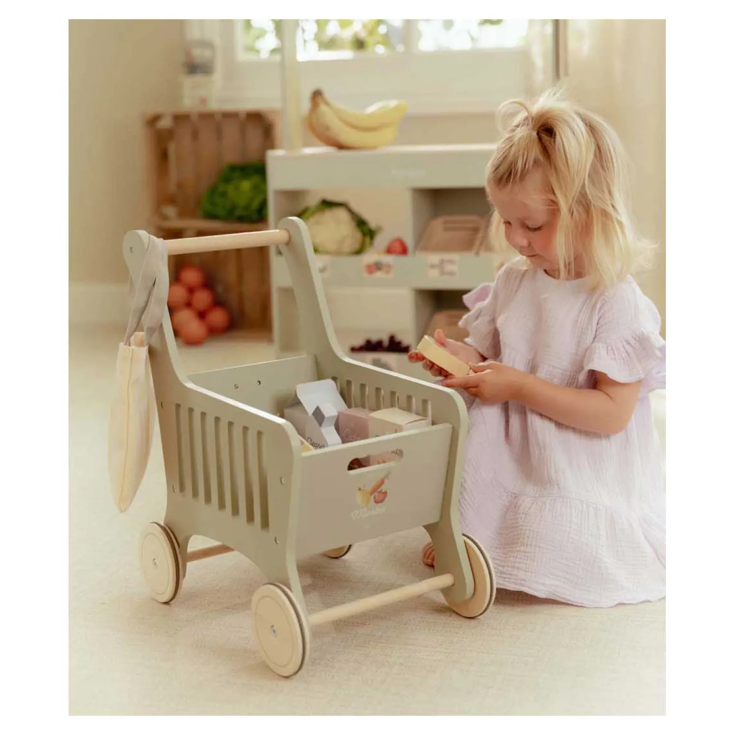 Houten Winkelwagen FSC>Little Dutch Clearance