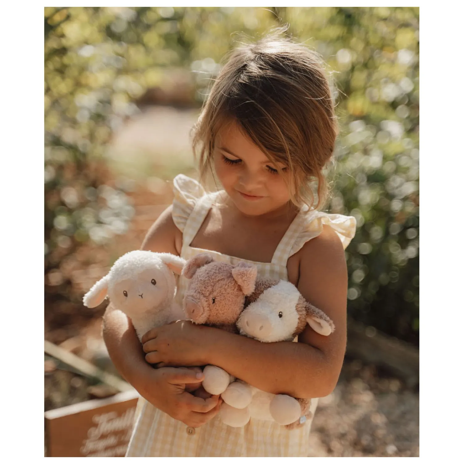 Knuffel Koe Little Farm, 17cm-Little Dutch Discount