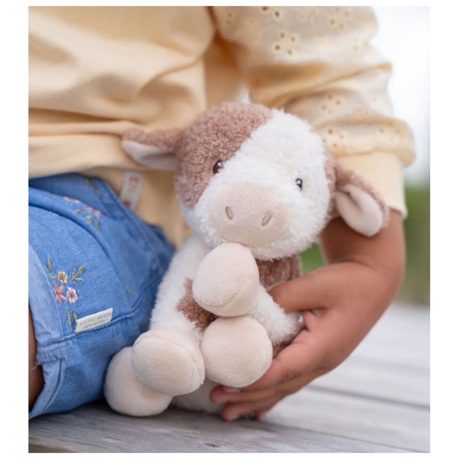 Knuffel Koe Little Farm, 17cm-Little Dutch Discount