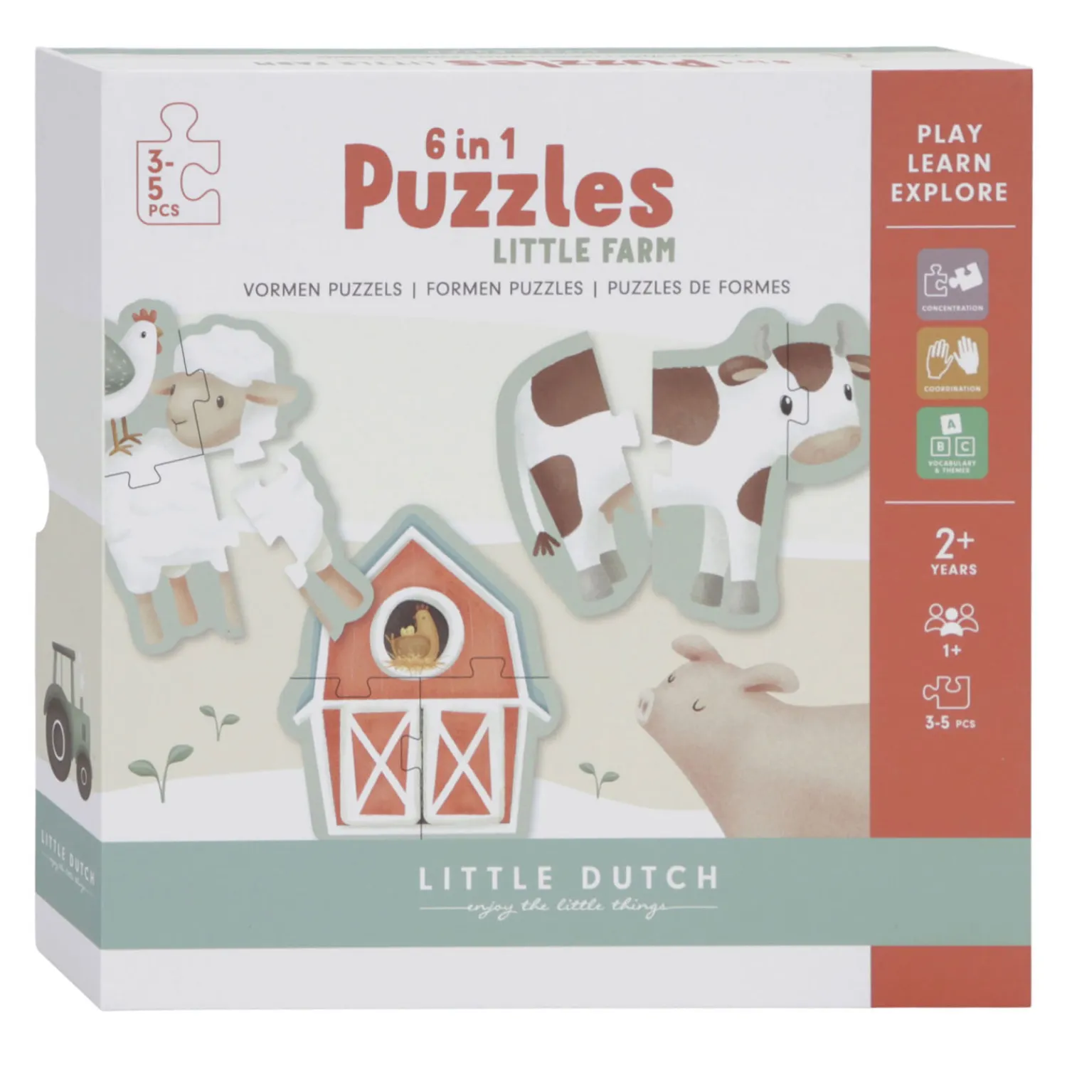 Legpuzzel 6in1 Little Farm FSC>Little Dutch Discount