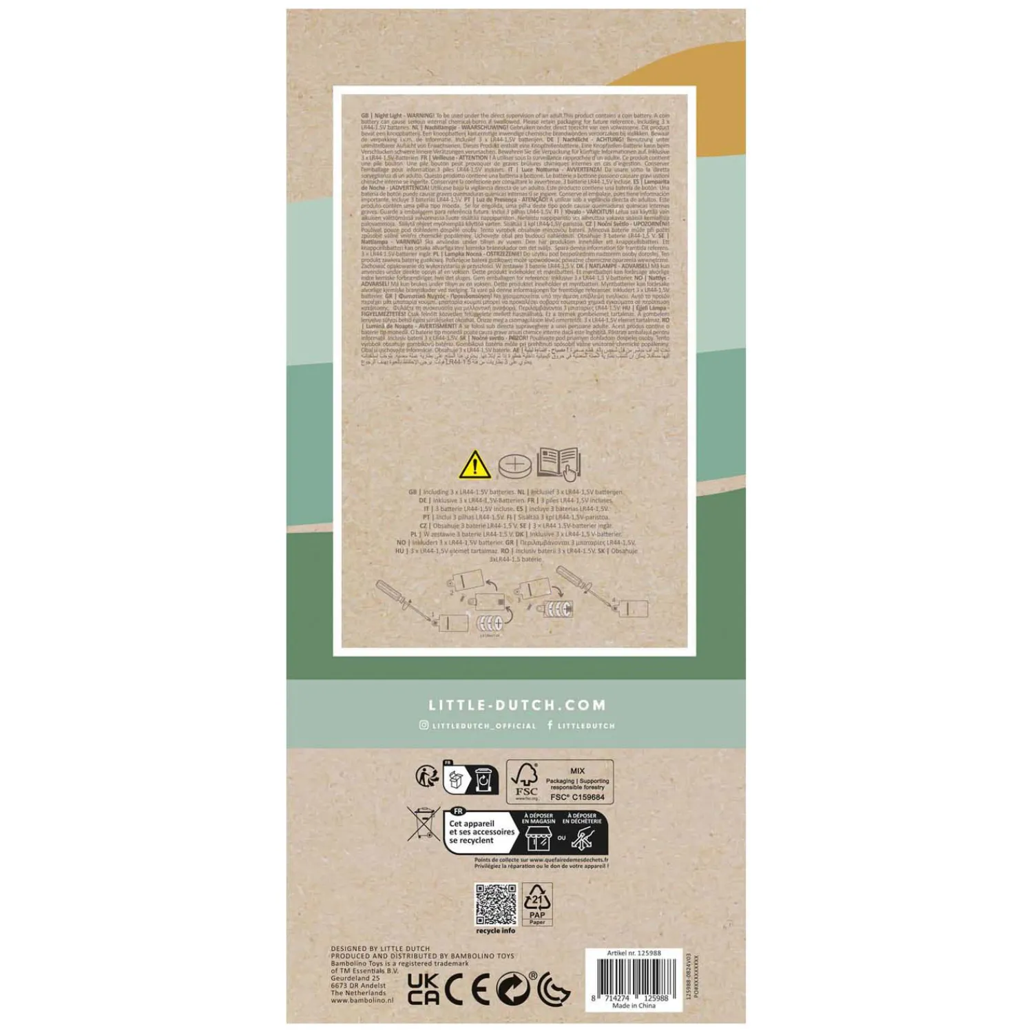 Nachtlampje Eekhoorn-Little Dutch Hot