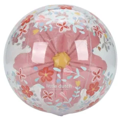 Pink Flowers Strandbal 3D Figuur, 35cm-Little Dutch Sale