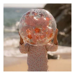 Pink Flowers Strandbal 3D Figuur, 35cm-Little Dutch Sale