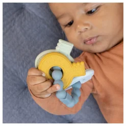 Siliconen Bijtspeeltje Sleutelbos Blauw-Little Dutch Clearance