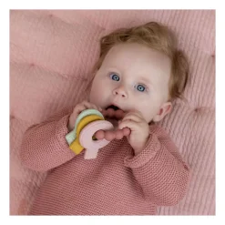 Siliconen Bijtspeeltje Sleutelbos Roze><noscript><img width=