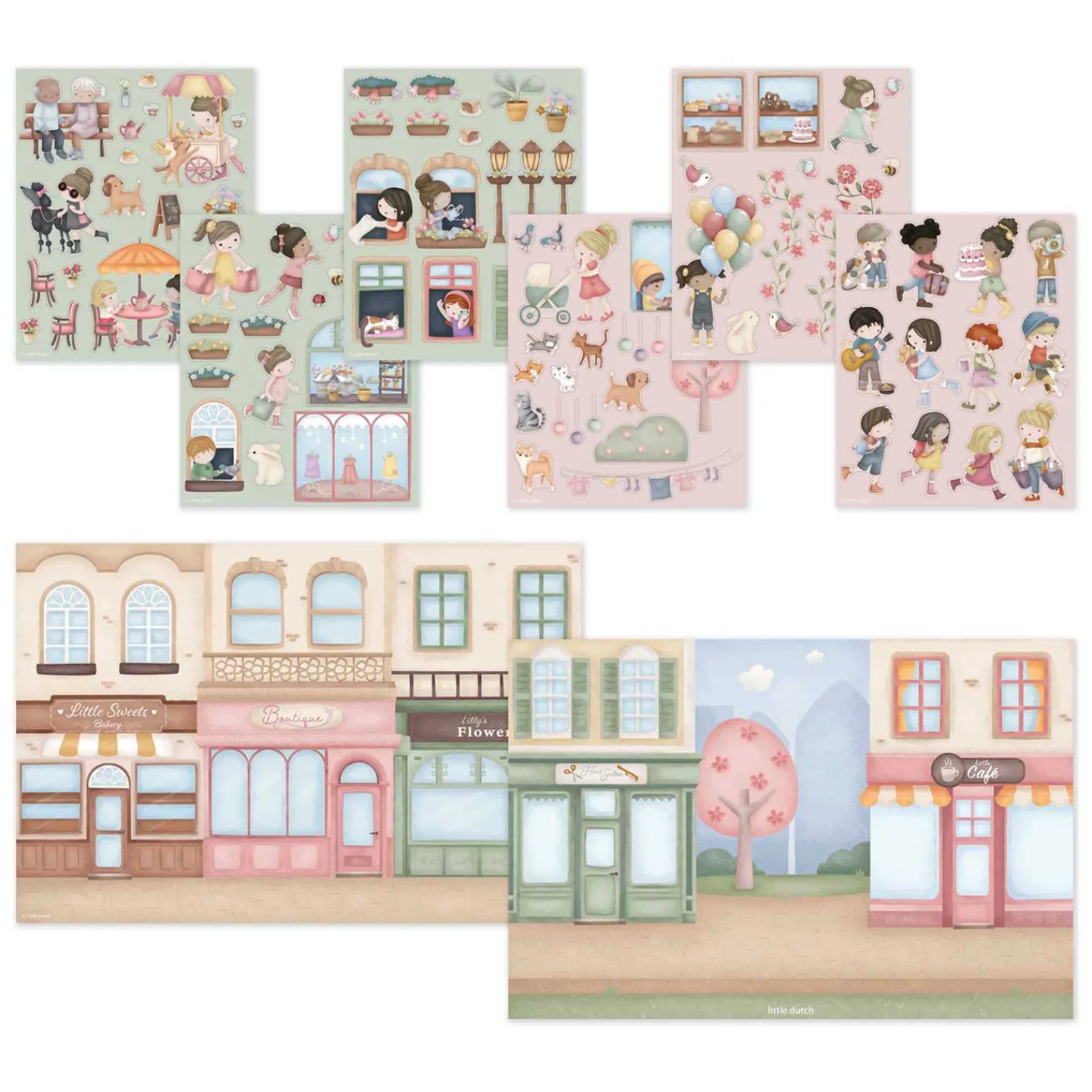 Stickervellen Rosa's Winkeltje>Little Dutch Best