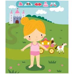 Deltas Little Princess Sticker Fun - Aankleedpoppen Stickerboek Clearance