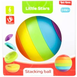Toi-Toys Little Stars Baby Stapeltoren Puzzelbal, 6dlg.
