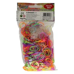 bands Neon Mix Set, 600st.>Loom Hot