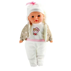 Toi-Toys Lovely Baby Babypop Winterkleren en Flesje Clearance
