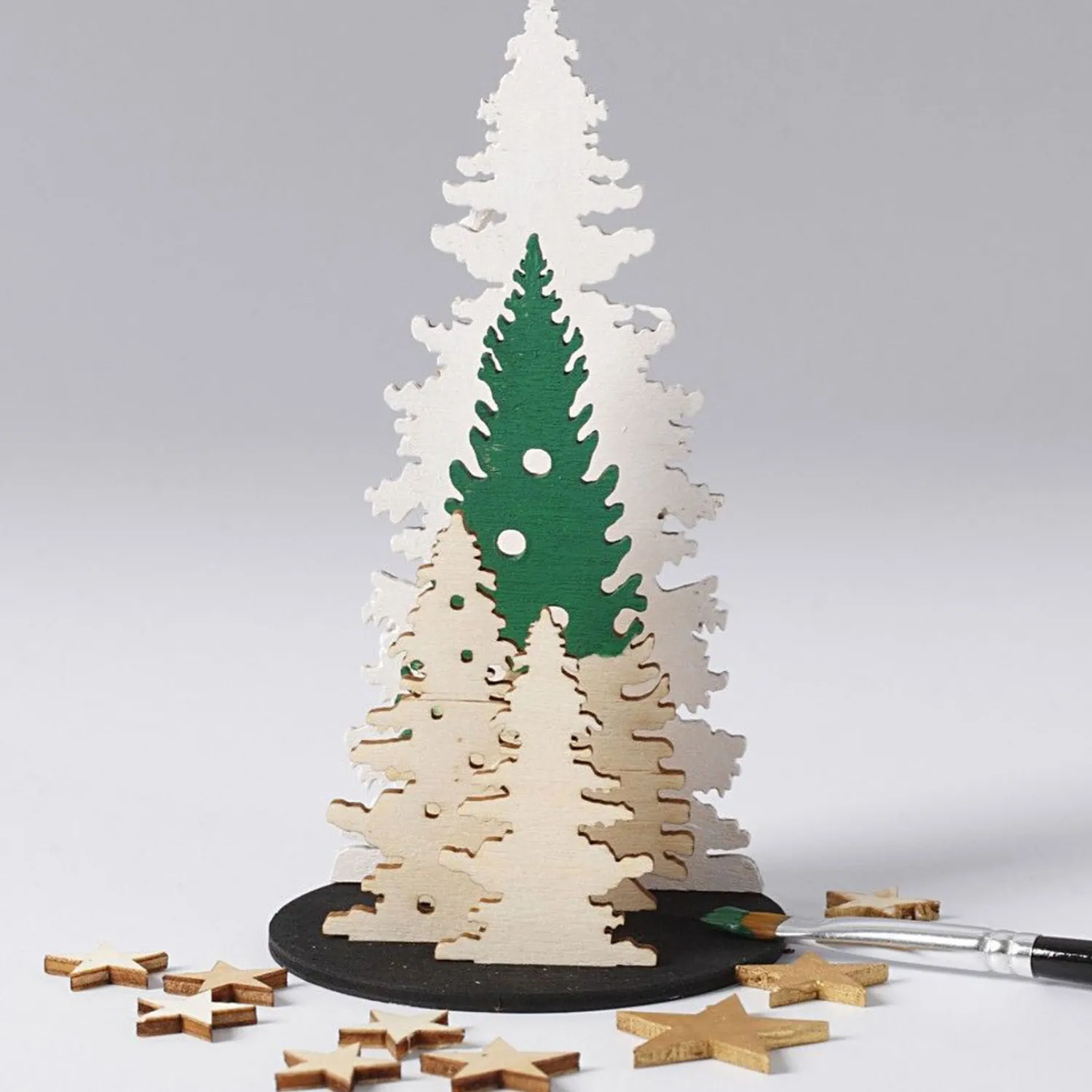 Maak en Versier je Houten Kerstbomen-Creativ Company Outlet