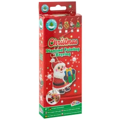 Grafix Maak je eigen Diamond Painting Sleutelhanger Kerst Hot