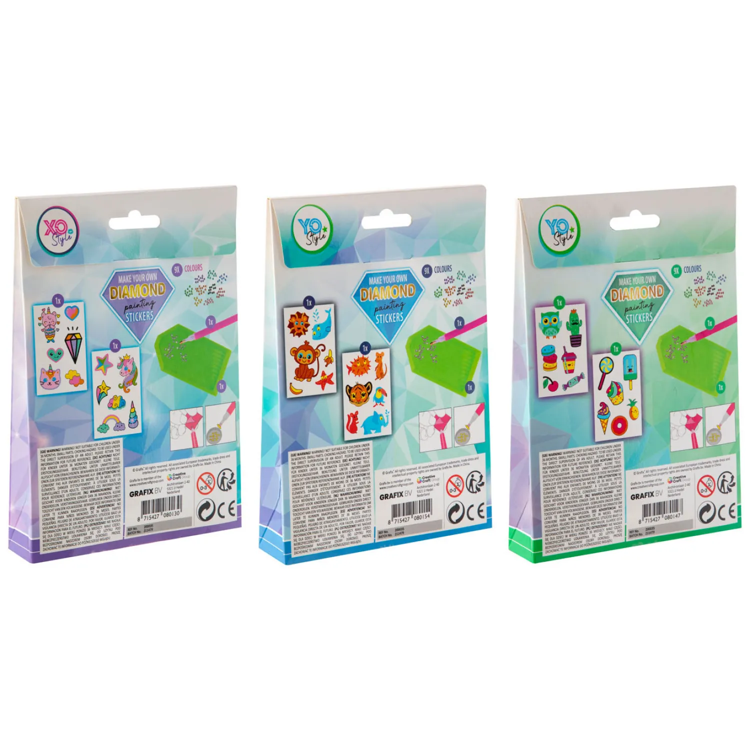 Maak je eigen Diamond Painting Stickers, 12dlg.>Creative Craft Group