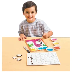 Maak je eigen Houten Puzzel, 6st.-Colorations Outlet