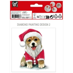 Grafix Maak je eigen Kerstkaarten Diamond Painting, 2st. New