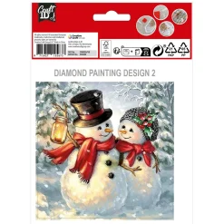 Grafix Maak je eigen Kerstkaarten Diamond Painting, 2st. New