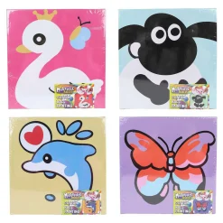 Maak je Eigen Schilderij met Wattenbollen - 20x20cm- New