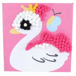 Maak je Eigen Schilderij met Wattenbollen - 20x20cm- New