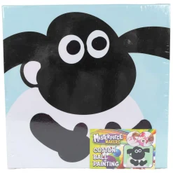 Maak je Eigen Schilderij met Wattenbollen - 20x20cm- New