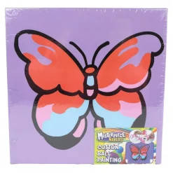 Maak je Eigen Schilderij met Wattenbollen - 20x20cm- New