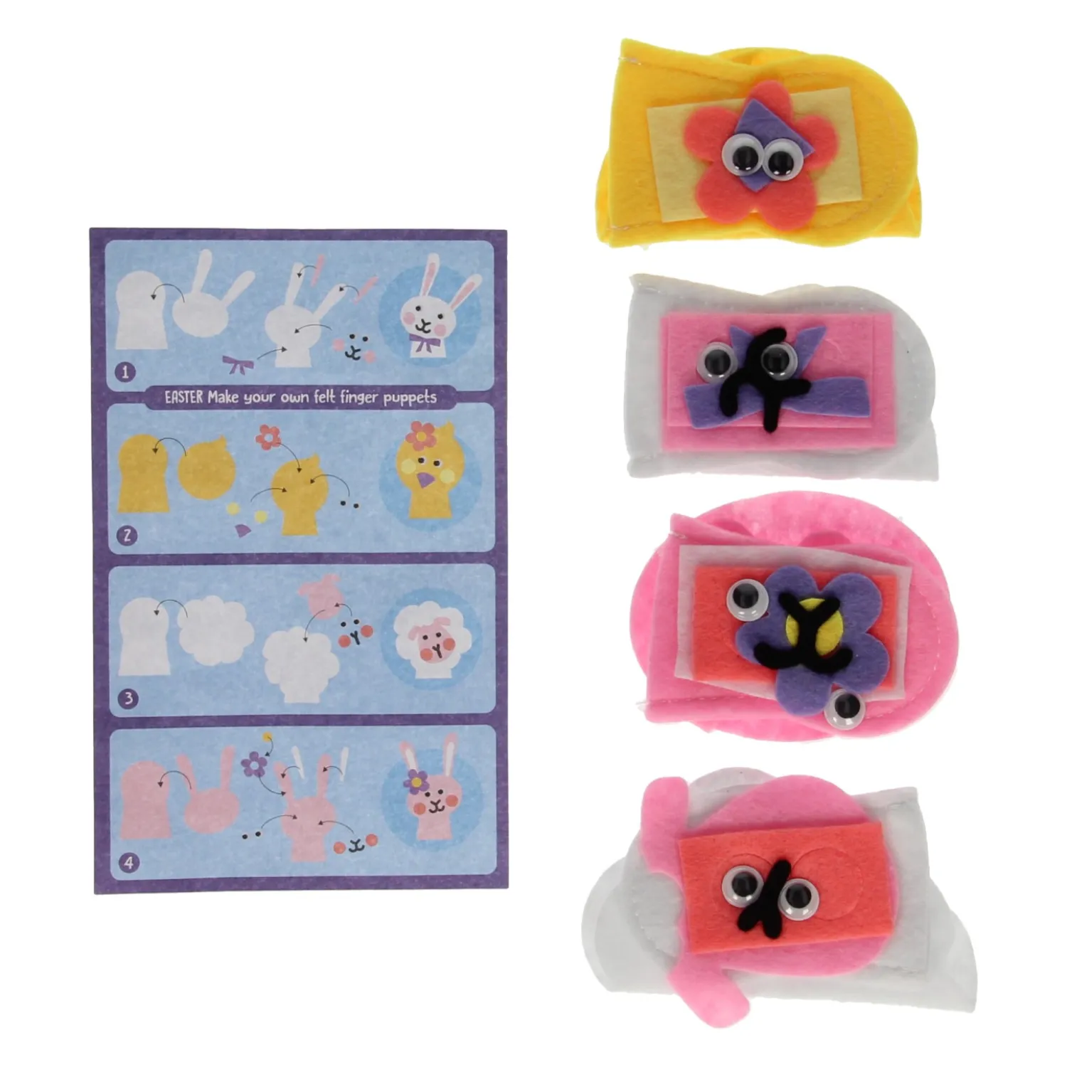 Maak je eigen Vingerpopjes Pasen, 4st.-Wins Holland