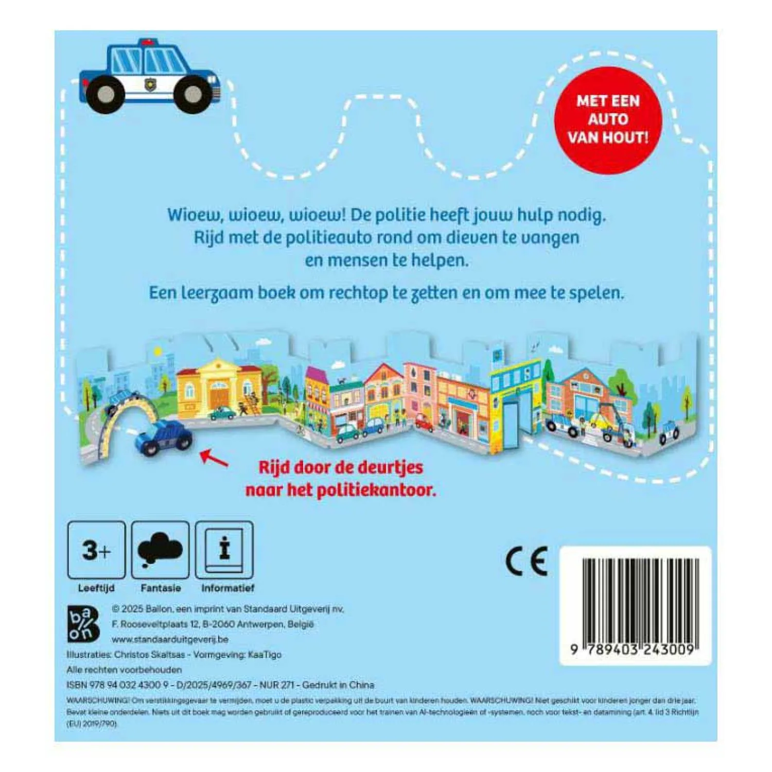 Maak je Klaar, Rijden Maar - De Politieauto - Met Autootje 3+-Standaard Uitgeverij Outlet