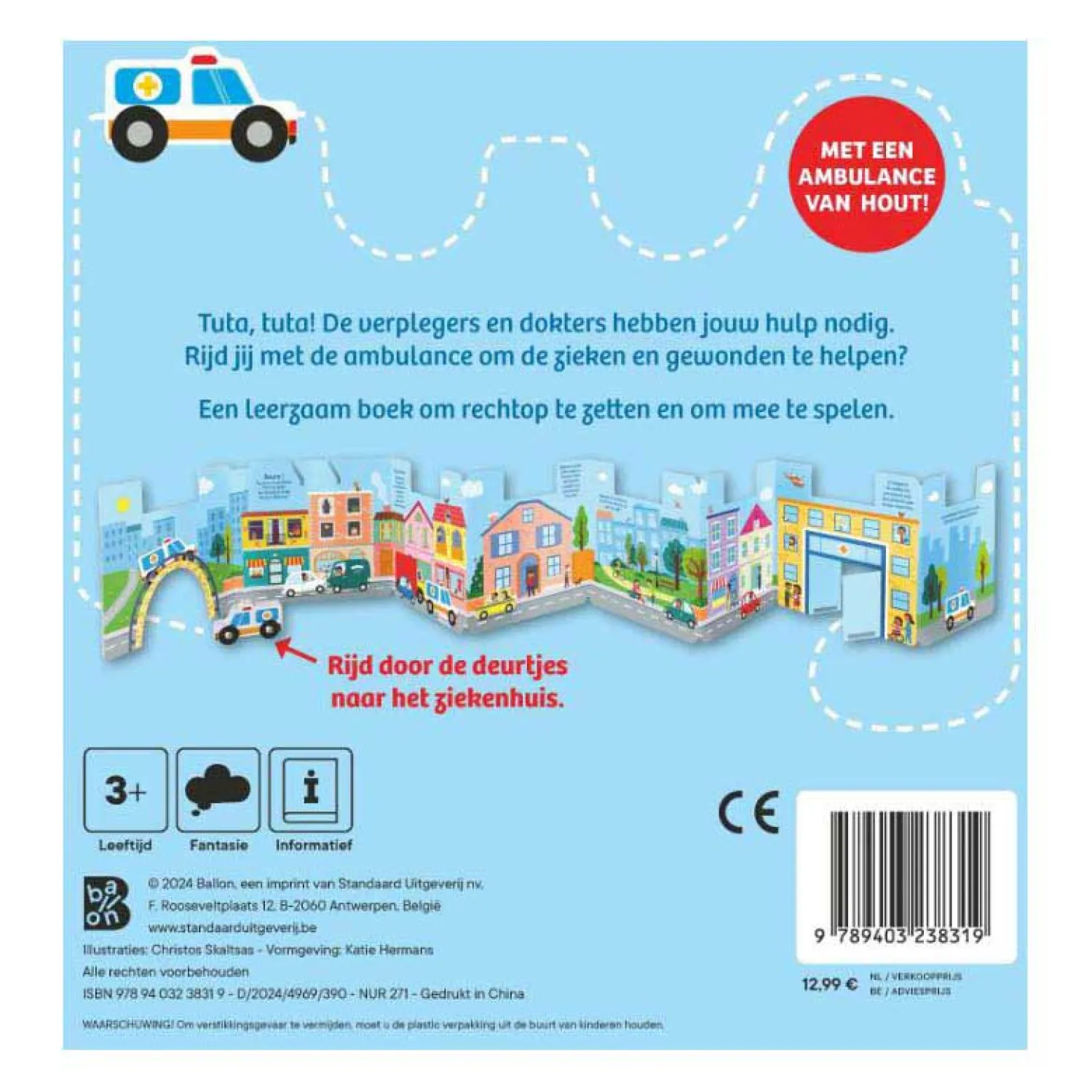 Maak je Klaar, Rijden Maar - De Ambulance - Met Autootje 3+>Standaard Uitgeverij