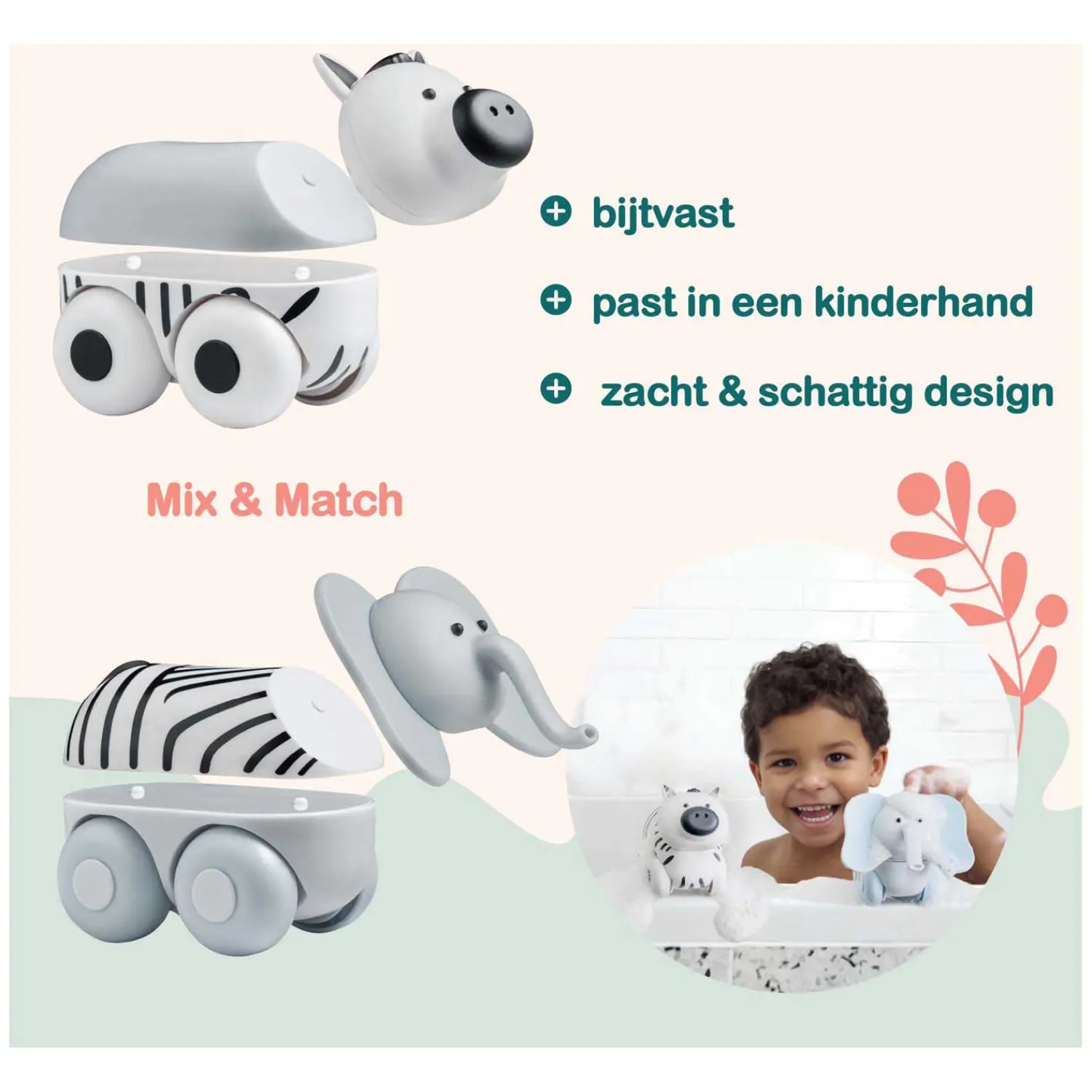 Clics Magimals Wheely Safari Box - 6dlg. Outlet