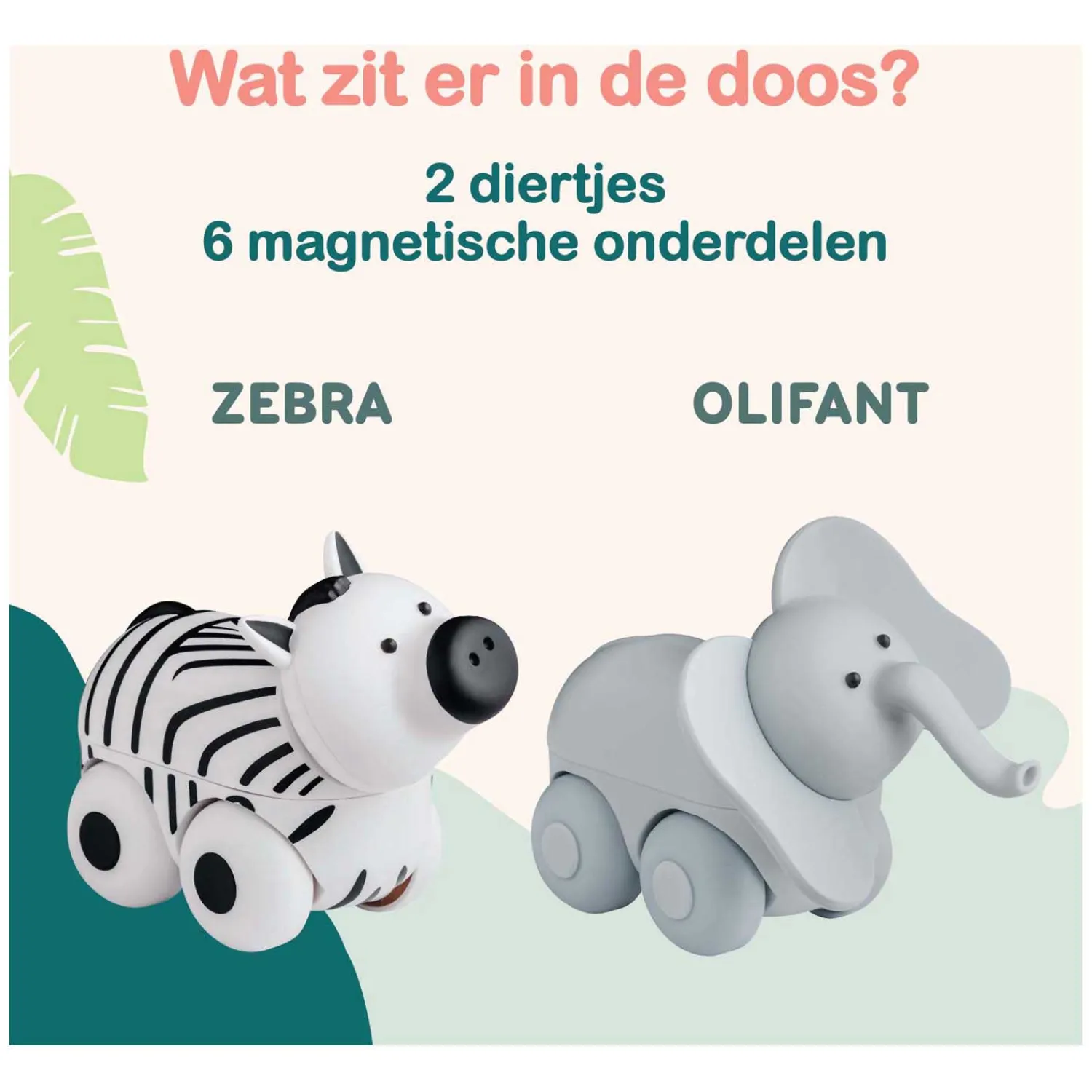 Clics Magimals Wheely Safari Box - 6dlg. Outlet