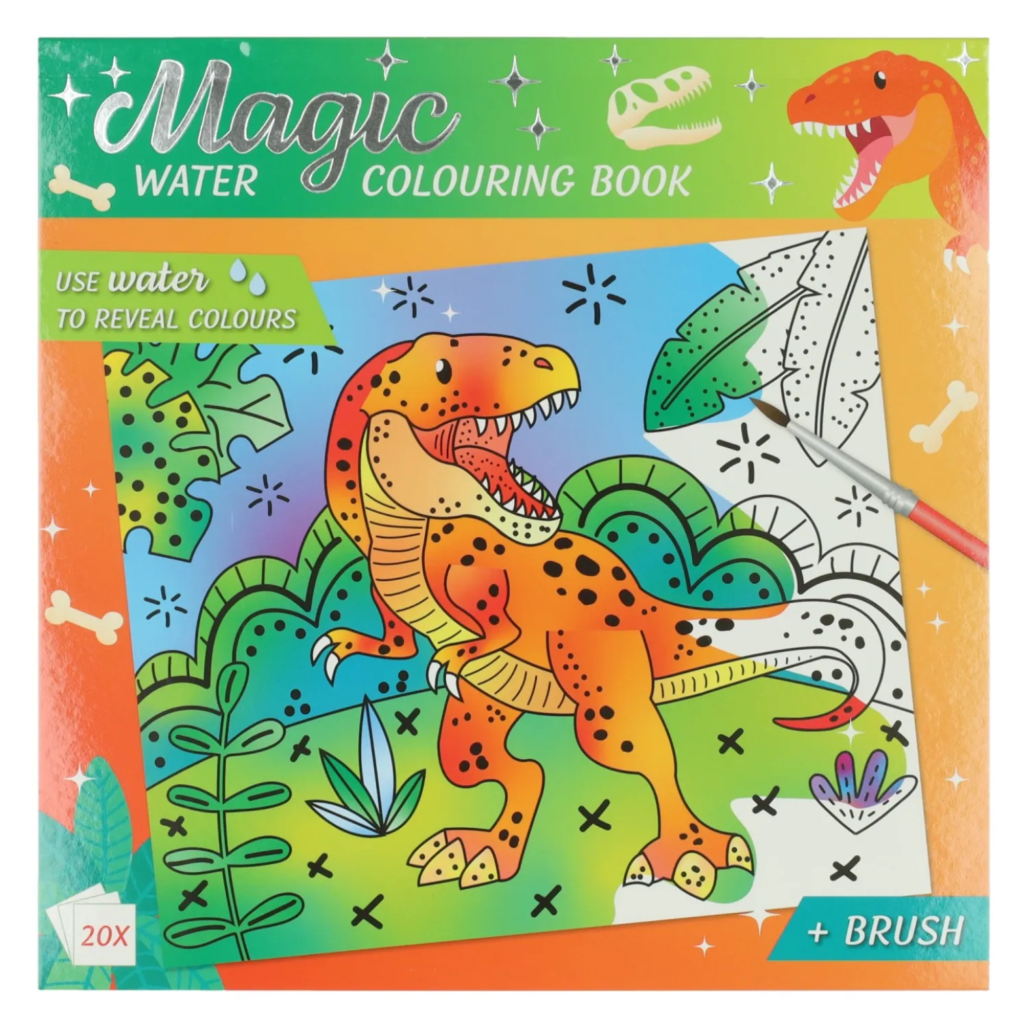 Wins Holland Magische Waterverfkleurblok Dino Best