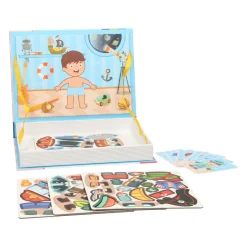 Magnetisch Boek - Outfits Jongen, 59dlg.- Hot