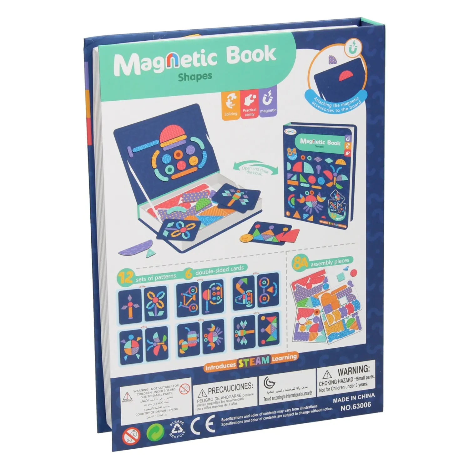 Magnetisch Boek - Vormen, 84dlg.- Best