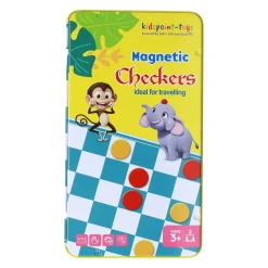 Magnetische Reisspel in Blik Schaken & Dammen- Best