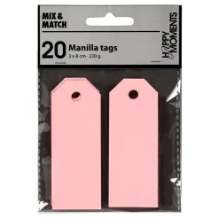 Manilla Labels Lichtrood, 20st.-Creativ Company Sale