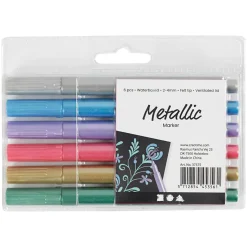 Creativ Company Markers Metallic, 6st. New