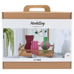 Creativ Company Maxi hobbyset Boetseren Vazen van Papier-Mache Outlet