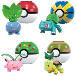 Mega Construx Pokémon Bouwset - Bulbasaur, Turtwig, Hoppip en Oddish-Mega Bloks New