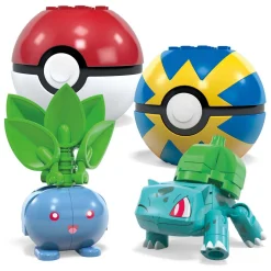 Mega Construx Pokémon Bouwset - Bulbasaur, Turtwig, Hoppip en Oddish-Mega Bloks New