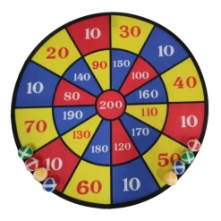 Mega Dartbord Klittenband, 8 ballen Outlet